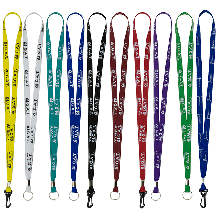 1/2" Overseas Silkscreen Lanyard 8-10 Weeks